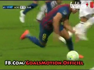 Barcelona's penalty claim against AC Milan In Champions League 2012