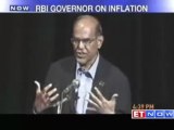 RBI governor Subbarao speaks on Inflation