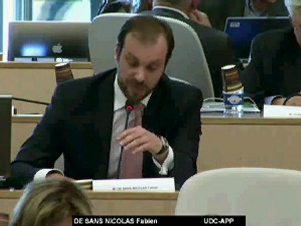 AP 29 mars 2012 - Intervention de Fabien de SANS-NICOLAS sur la Conférence Sociale Régionale