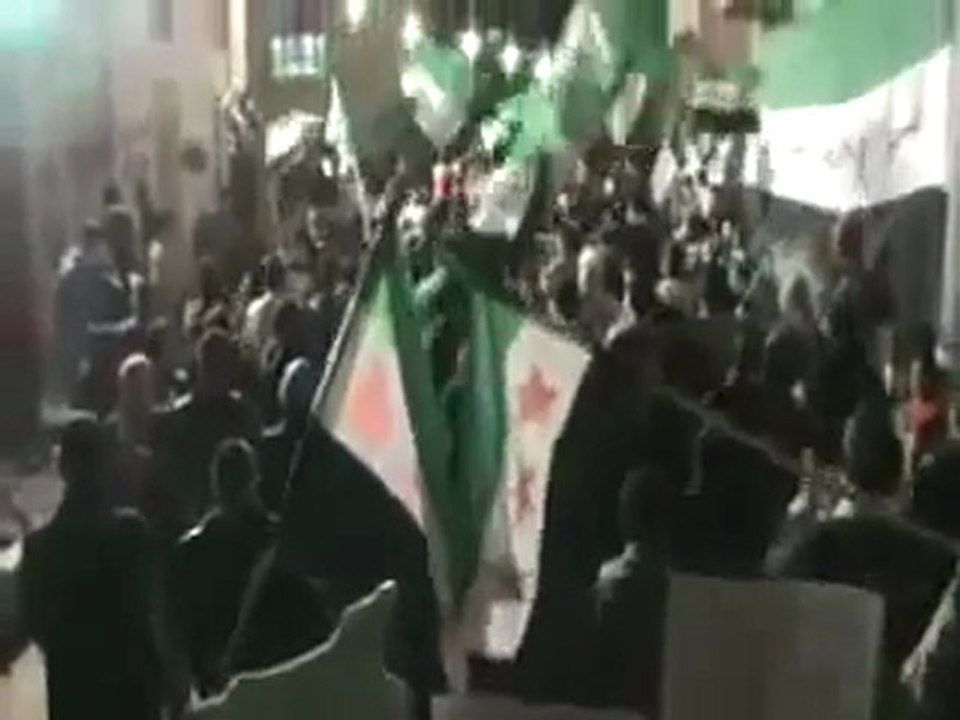 فري برس حماه المحتلة مظاهرة طريق حلب جامع زيد بن ثابت  حماة 28   3   2012 ج1