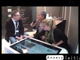 Gidéovision, Lauréat Annecy Initiative, présente sa table tactile au SIMODEC 2012