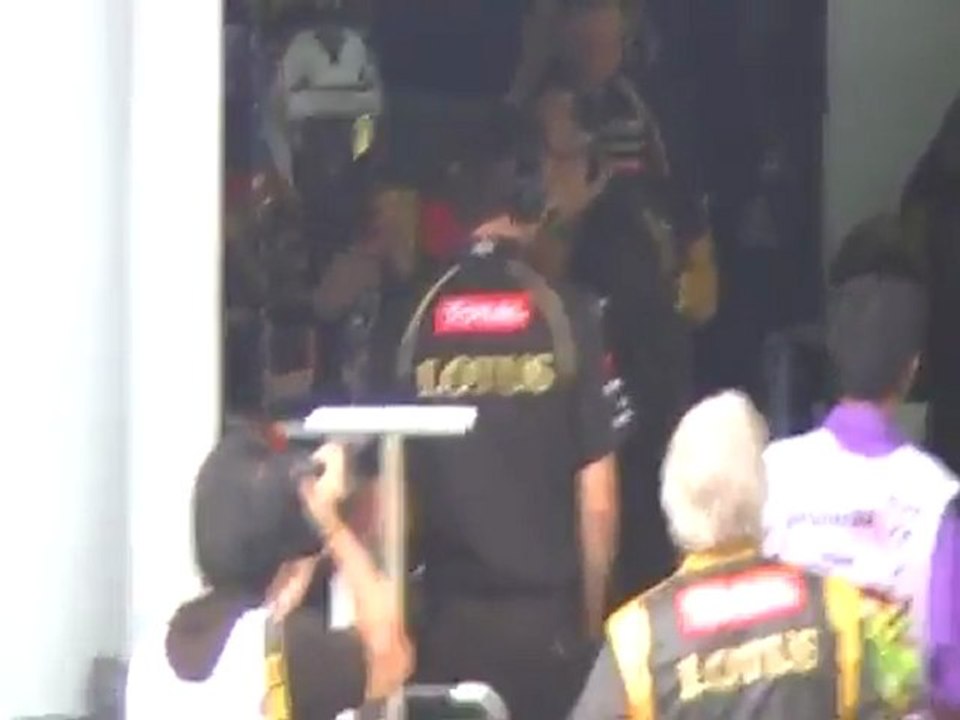 Malaysia 2012 Kimi Räikkönen getting ready to start