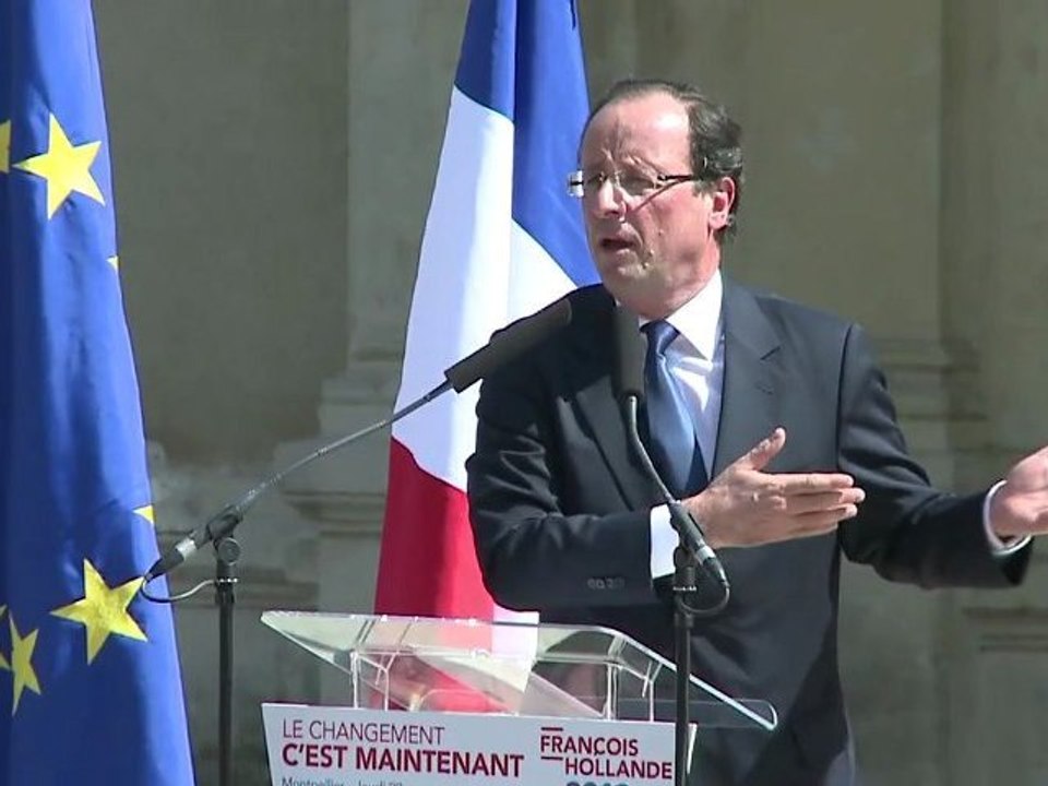 Meeting de François Hollande à Montpellier