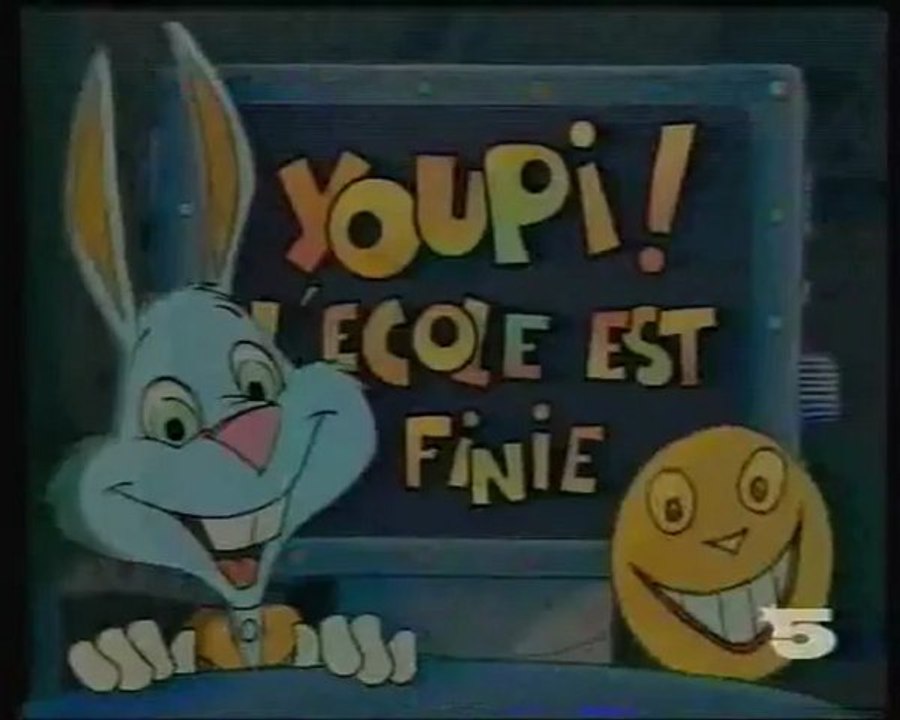 La Cinq (1989) : Youpi l'ecole est fini (Générique)