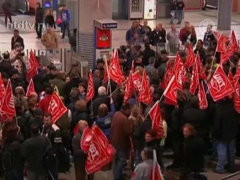 Всеобщая забастовка в Испании остановила транспорт