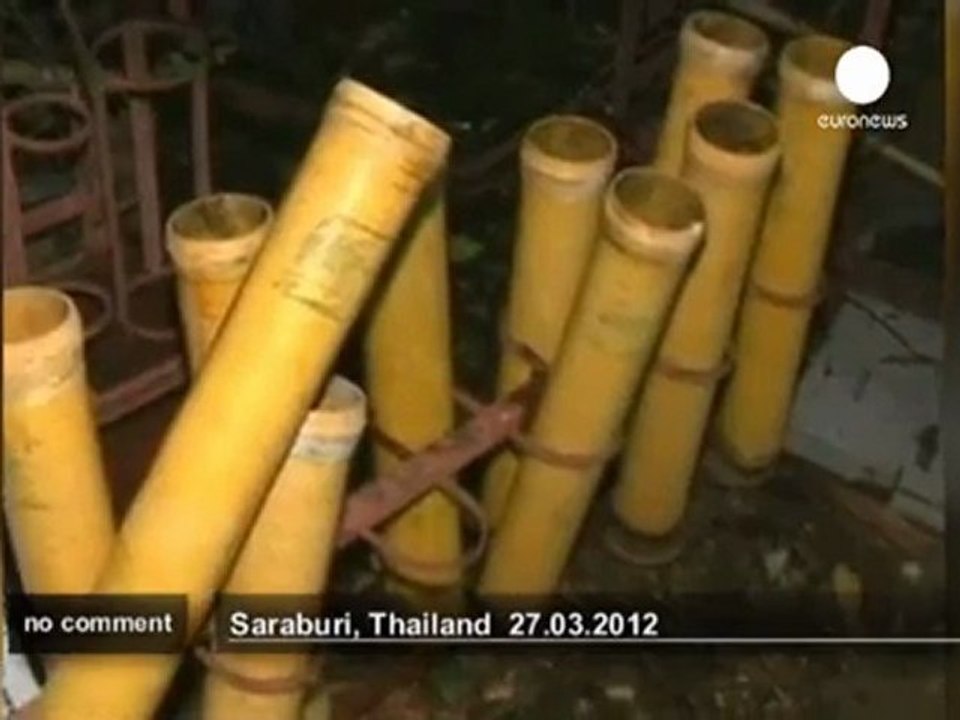 Sparks fly as Thai fireworks factory explodes - no comment