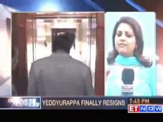 Скачать видео: Yeddyurappa resigns as Karnataka Chief Minister ETNow