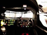 Chris Reinke (Audi Sport) explains the right hand drive of the Audi R18