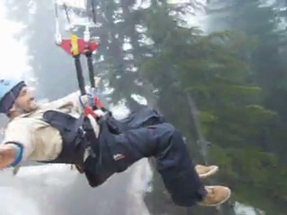Zip lining and smash. Whistler BC