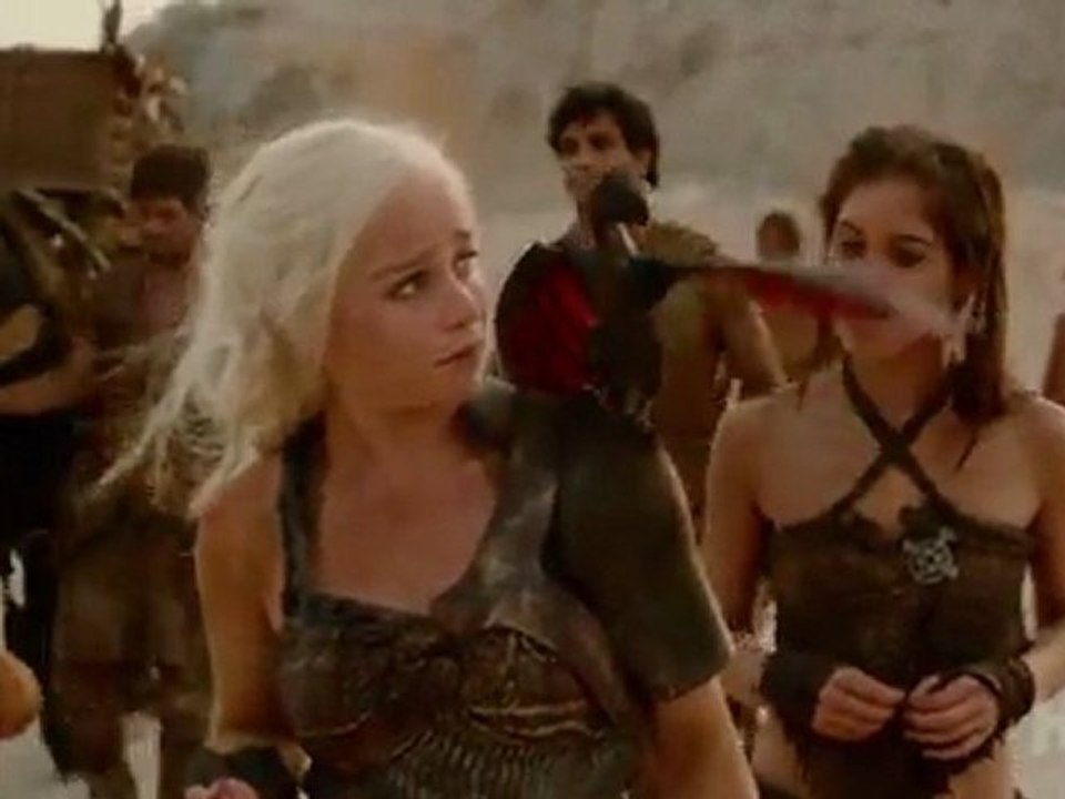 Game Of Thrones Daenerys With Dragon Clip S2E1