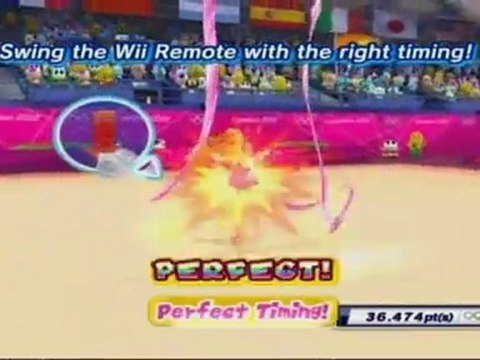 Mario & Sonic at the London 2012 Olympic Games - Rhythmic Ribbon