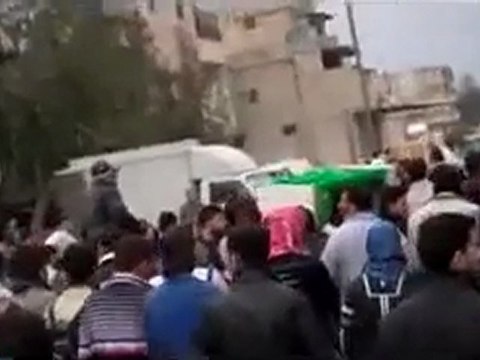 فري برس حلب حي الفردوس تشييع الشهيد محمد احمد كبيسي 29 3 2012