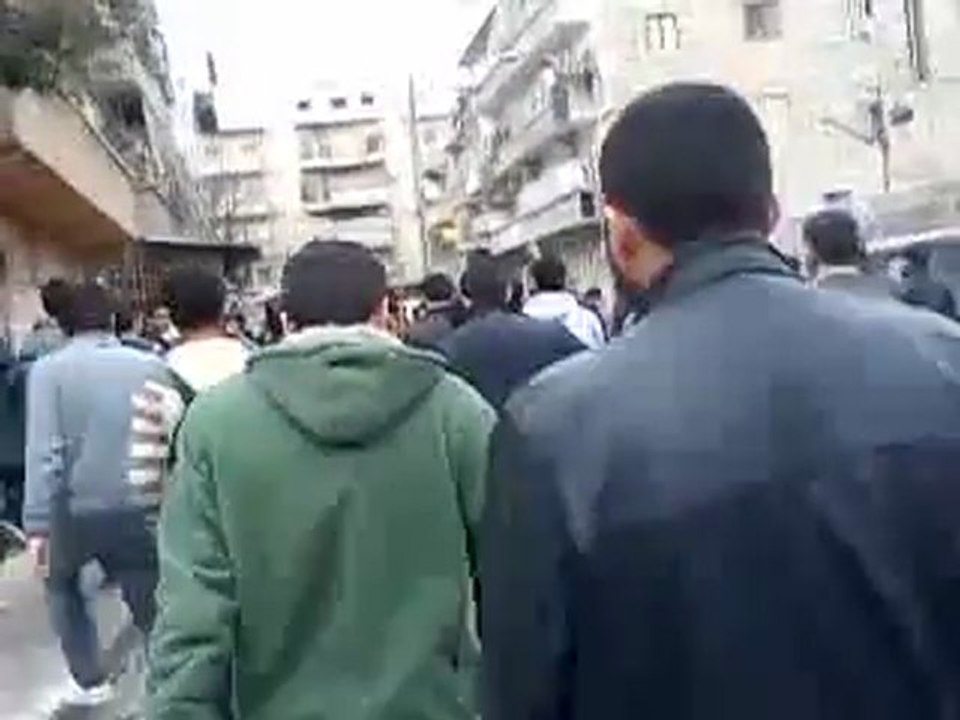 فري برس حلب تشييع شهيد الفردوس محمد قبسي 29 3 2012 جـ1