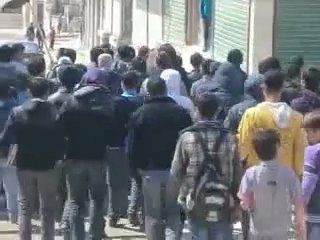 فري برس حلب كفرحمرة مظاهرة طلابية 29 3 2012