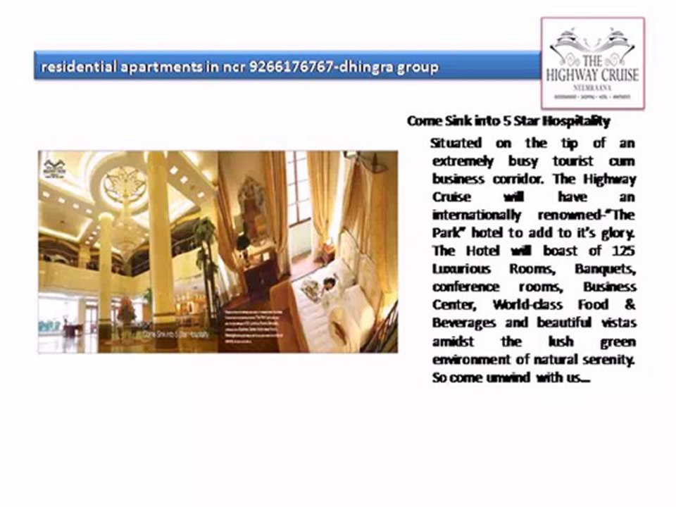 residential apartments in ncr 9266176767-dhingra group