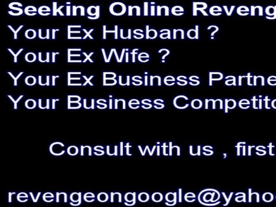 Online revenge ideas for backstabbing your ex wife