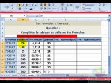 Exercice1 Les formules sous Excel