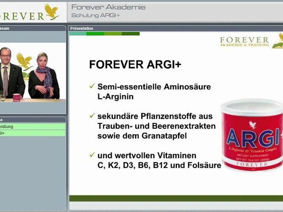 Forever Akademie - Forever ARGI+ L-Arginin