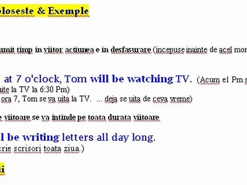 Viitorul continuu in engleza