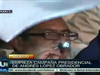 Inicia campaña de Andrés Manuel López Obrador