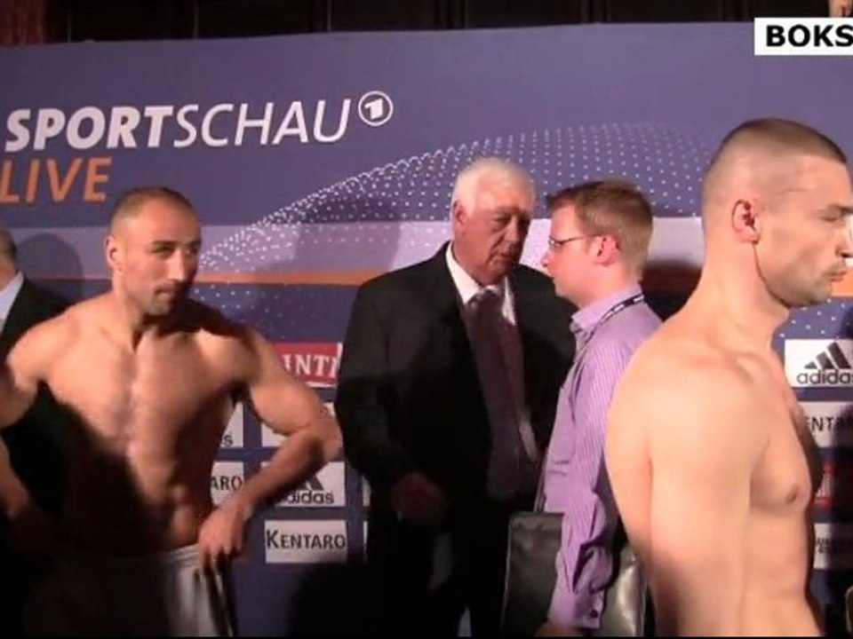 Wilczewski - Abraham: Ważenie przed galą w Kilonii (30.03.2012)