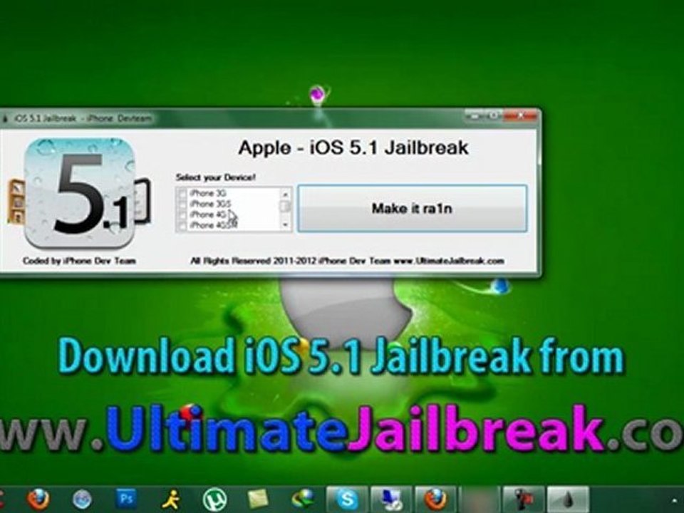 Latest GreenPois0n iOS 5.1 - 5.1 Jailbreak All Devices Released! on iPad 2 iPhone 4, 4s, 3GS