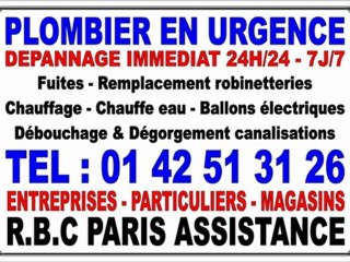 DÉGORGEMENT DÉBOUCHAGE CANALISATION PARIS 24H/24 - 0142513126