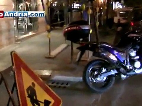 Andria: cedimento stradale in Via Giusti