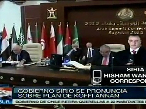 Gobierno de Siria acepta plan de paz de Kofi Annan