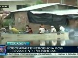 Estado de excepción en 7 provincias de Ecuador por lluvias