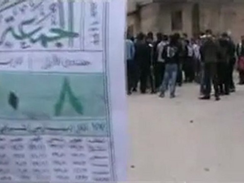 فري برس  حماه المحتلة باب القبلي رغم القتل والتنكيل مظاهرة في جمعة خذلنا العرب والمسلمين 30 3 2012