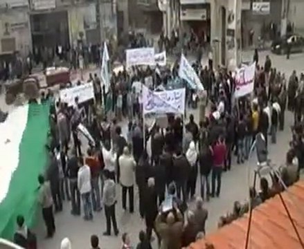 فري برس ادلب سلقين مظاهرة جمعة خذلنا المسلمون والعرب 30 3 2012 ج2