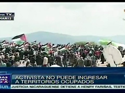 Activista no puede entrar a territorios palestinos ocupados