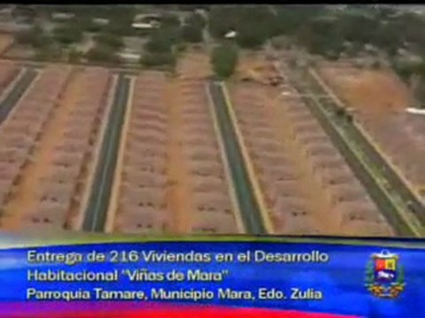 (VÍDEO) En el Zulia entregan 1.362 viviendas a familias afectadas por las lluvias 29.03.2012