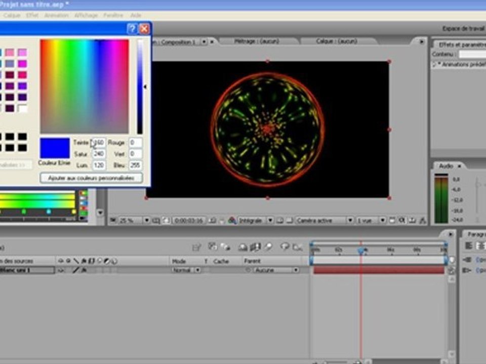 Tutoriel after effect particular débutant : faire une super vidéo
