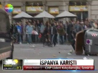 İspanya'da eylem - 30 mart 2012