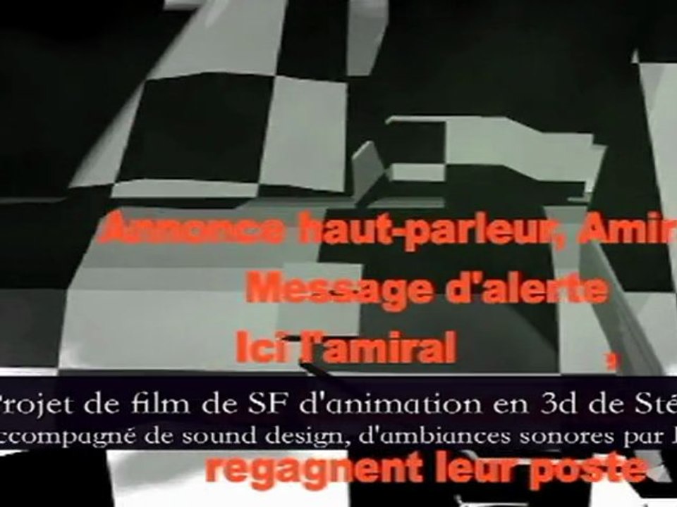 Sound design sur un projet de film de SF en 3D