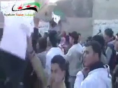 فري برس حماه المحتلة مدينة سلمية مظاهرة من جانب المركز الصحي 30 3 2012 ج1