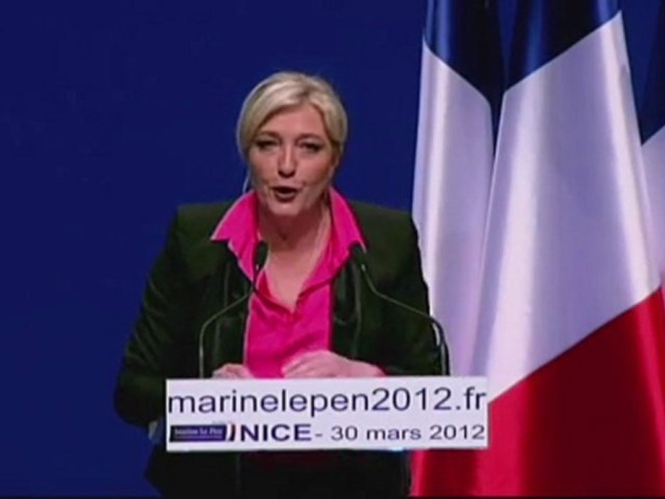 Meeting Présidentiel Marine Le Pen de Nice