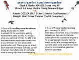 Black & Decker GH1000 Grass Hog XP  vs.Hitachi CG22EASSLP 21.1cc 2 Stroke Gas Powered Straight Shaft Grass Trimmer