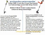 Poulan P3500 17-inch 25cc 2-Cycle Gas-Powered Curved Shaft String Trimmer VS.  WORX GT WG151 18-Volt Cordless Electric Lithium-Ion String TrimmerEdger