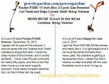 Poulan P3500 17-inch 25cc 2-Cycle Gas-Powered vs.WORX WG166 12-Inch 24 Volt NiCad