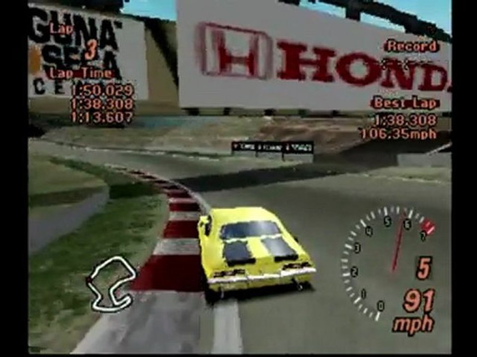 CGR Macro - GRAN TURISMO 2 Laguna Seca track review