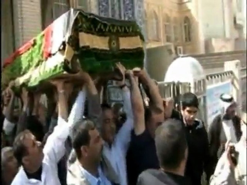 Funeral in Najaf for Iraqi-American woman killed in California.