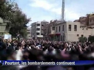 Syrie: manifestation anti-régime à Damas