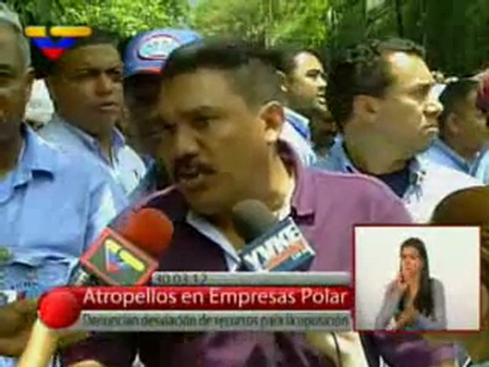 (VÍDEO) Protestan contra dueño de Polar por 1.500 despidos injustificados y financiamiento a Radonski 30.03.2012