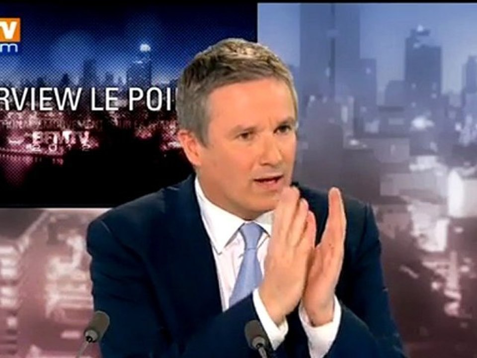 BFMTV 2012 : l'interview de Nicolas Dupont-Aignan par Olivier Mazerolle