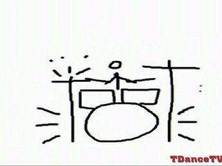 Drummer Stickman Rockin' Out Animation (PRO)