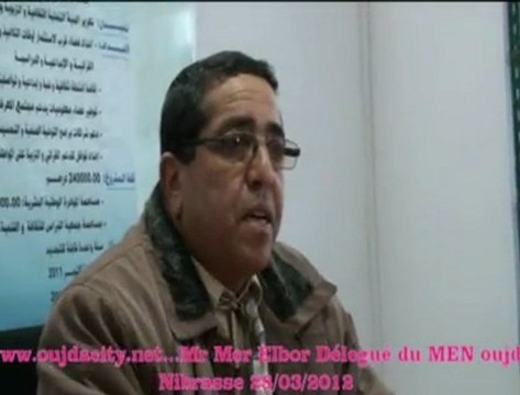 السيد محمد البور النائب الاقليمي لوزارة التربية بنيابة وجدة انكاد يشرف على تدشين قاعة للمطالعة والأنشطة الثقافية بجمعية النبراس بوجدة