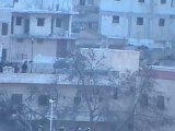فري برس حلب الأتارب المحتلة   إطلاق النار بشكل عشوائي من قبل مليشيات الأسد  و انتشارهم على أسطح المباني 31 3 2012